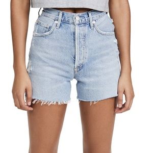 AGOLDE Dee Super Hi Rise Denim Shorts